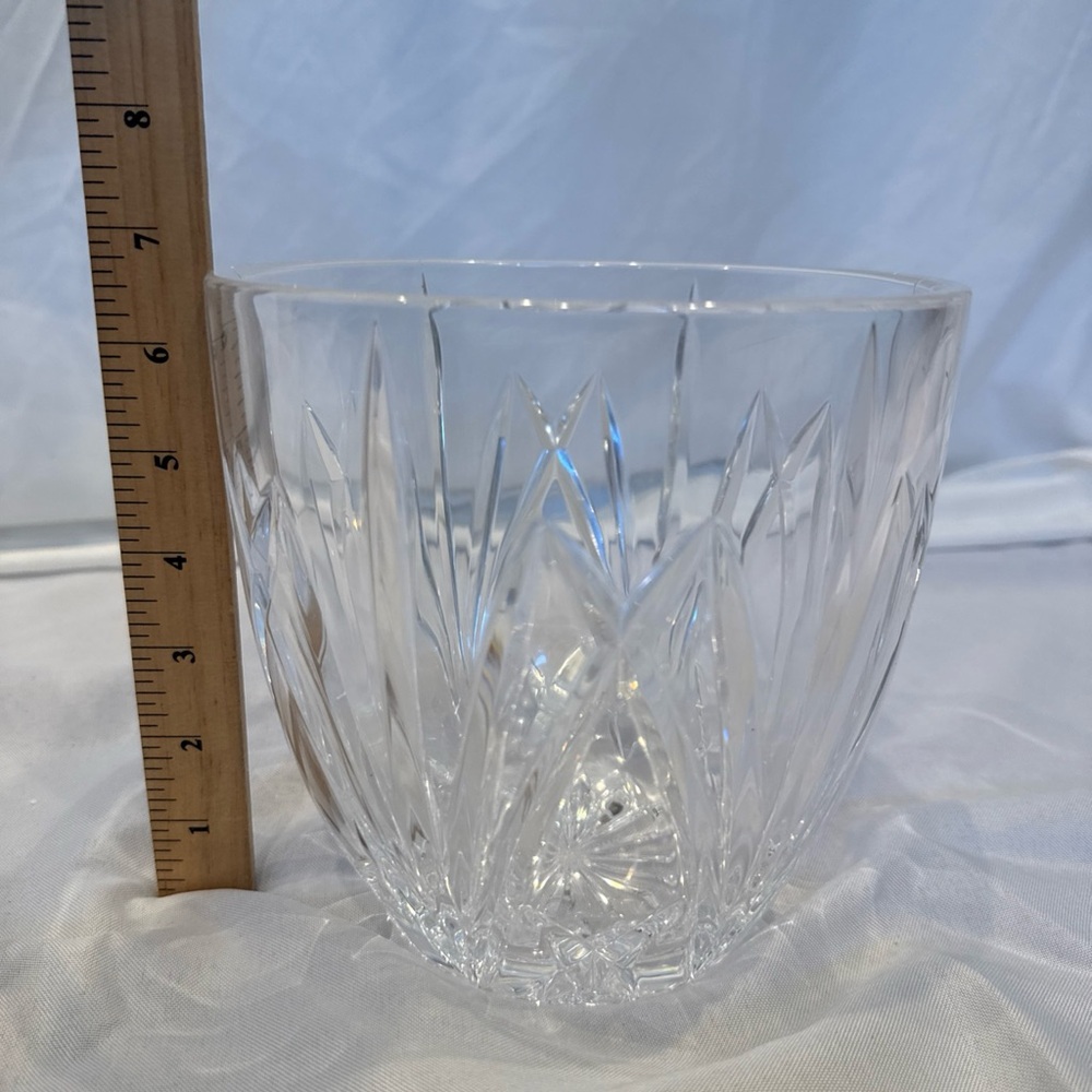Elegant Waterford Crystal Cut Glass Flower Vase Brookside Pattern, 6.5” Tall - Picture 7 of 9